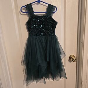 Cat & Jack Teal Sequin Dress